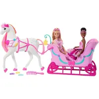 Barbie Speelgoed - 50 cm - De Notenkraker - Paard m. Slee - - OneSize - Poppen
