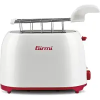 Girmi TP10, 2 sleuven, Rood, Wit, 750 W, 230 V, 50 Hz, 270 mm