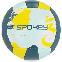 Spokey SETTER Volleybal - Geel/Groen - Maat 5 - 1.6MM MATT PVC - Gewicht 260-280 g - Machinaal genaaid - 18 panelen