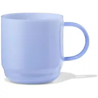 HEMA Cappuccinomok 400ml glas blauw (blauw)