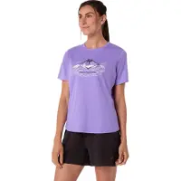 Asics Functioneel shirt 'Fujitrail' basaltgrijs / rosé / parelwit