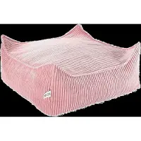 WigiWama Roze Mousse Vierkante Ottoman
