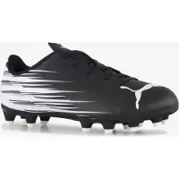 Puma Attacanto II Gras / Kunstgras Voetbalschoenen (MG) Kids Zwart Wit