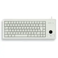 Cherry Slim Line Compact-Keyboard G84-4400 - Toetsenbord - Laser - 84 toetsen QWERTZ - Grijs