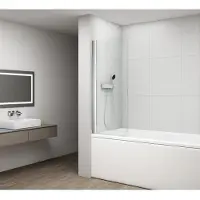 Polysan Rota Draaibaar badwand 65cm, helder glas