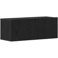 vidaXL TV Kast 2 st Zwart Eiken Bewerkt hout