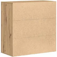 vidaXL Dressoir Artisan Eiken 79 x 38 x 80 cm Bewerkt hout