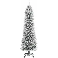 vidaXL Kunstkerstboom Wit 150 cm PVC en Metaal en Plastic