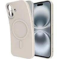 Just in Case MagSafe Hoes - - iPhone 17 - Zacht TPU - Beige - Verhoogde randen