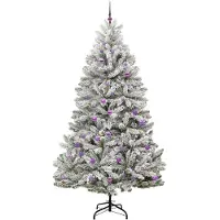 vidaXL Kunstkerstboom 240 cm 300 LED's Warmwit PVC en Staal