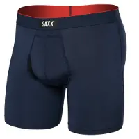 Saxx - Multi-Sport Mesh Boxer Brief Fly - Synthetisch ondergoed M, blauw