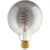 Eglo Zigbee Smart lamp E27 | Bol G125 | Filament | Smokey | 2000K | Dimbaar | 4W