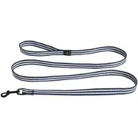 HAY Dogs Leash Flat S|M | Blue and white stripe