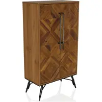 Hjh LIVING High board / ladekast SANTJAGO WOOD HIGH 63 x 32 x 117 cm 2 deuren massief dennenhout