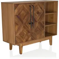 Hjh LIVING Ladekast SANTJAGO WOOD L 95 x 32 x 79,5 cm 2 deuren 3 vakken massief dennenhout