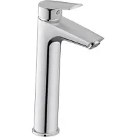 Duravit Wastafelkraan No.1 1-Gats Wastafelkraan Large Size Zonder Waste Voorsprong 12.9cm Chroom