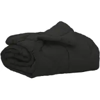 vidaXL Zomer Deken 200 x 200 cm Zomer 200 gsm Zwart