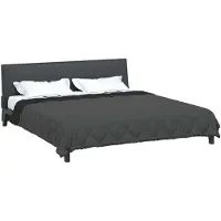 vidaXL Zomer Deken 220 x 200 cm Zomer 200 gsm Zwart en Anthraciet