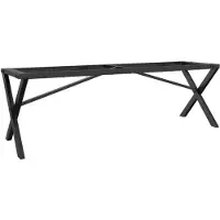 vidaXL Salontafelpoten X-frame 140x30x43 cm staal