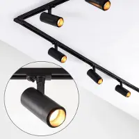 LumenXL 1-fase railsysteem set van 3 meter met Jolie spots, zwart