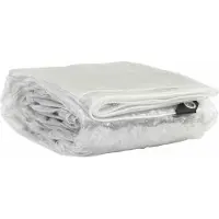 vidaXL Transparante zeildoek met oogjes, 5x10 meter, PVC