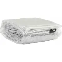 vidaXL Plantenafdekking met zeilringen 2x4 m PVC