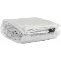 vidaXL Transparante zeildoek met oogjes, 3x3 meter, PVC