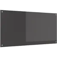 vidaXL Keukenachterwand Donkergrijs 120 x 60 cm gehard glas