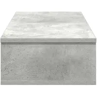 vidaXL Wandschap met lades 80x31x17 cm bewerkt hout betongrijs