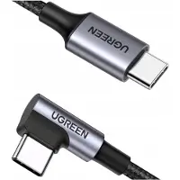 UGREEN - SNELLE - KABEL DUURZAAM HOEK USB-C NAAR USB-C 0,5M ZWART
