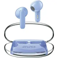 Awei Bluetooth-hoofdtelefoon 5.3 T85 ENC TWS, blauw