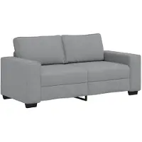vidaXL 2-zitsbank 180x77x82 cm stof lichtgrijs