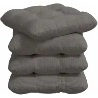 vidaXL Zitkussens 4 st Corduroy stof Donkergroen 40 x 40 cm
