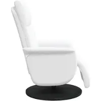 vidaXL Massage Relaxstoel Wit Kunstleer