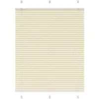 vidaXL Plissé rolgordijn 110x150cm stofbreedte 109,4cm polyester crème