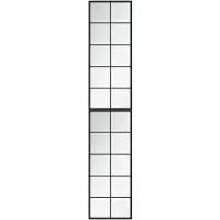 vidaXL Wandspiegels 2 st 100x40 cm metaal zwart