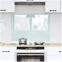 vidaXL Keukenachterwand Melk 80 x 60 cm gehard glas