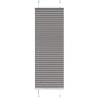 vidaXL Plissé rolgordijn 45x150 cm stofbreedte 44,4 cm antraciet
