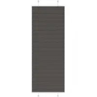 vidaXL Plissé rolgordijn 75x200 cm stofbreedte 74,4 cm polyester zwart