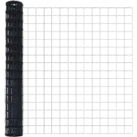 vidaXL Euroomheining, 1,6 x 10 meter, PVC-gecoat ijzer, grijs