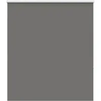 vidaXL Rolgordijn verduisterend 130x175 cm stofbreedte 126,6 cm grijs