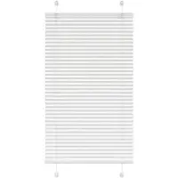 vidaXL Plissé rolgordijn 80x100 cm stofbreedte 79,4 cm polyester wit