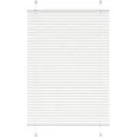 vidaXL Plissé rolgordijn 90x100 cm stofbreedte 89,4 cm polyester wit