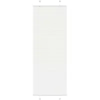 vidaXL Plissé rolgordijn 75x200 cm stofbreedte 74,4 cm polyester wit