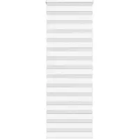 vidaXL Zebra rolgordijn 70x200 cm stofbreedte 65,9 cm polyester wit