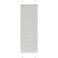 vidaXL Plissé rolgordijn 40x100 cm stofbreedte 39,4 cm lichtgrijs