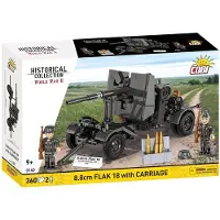 Cobi Klocki Historische Collectie WWII 8.8 cm Flak 18 met Aanhangwagen, 360 Stukken