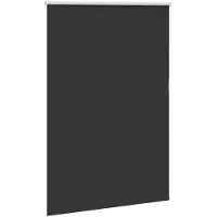 vidaXL Rolgordijn verduisterend 110x130 cm stofbreedte 105,7 cm zwart