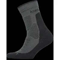Icebreaker - Women's Merino Hike+ Heavy Crew - Wandelsokken 35-37, zwart/grijs