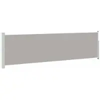 vidaXL Tuinscherm uittrekbaar 140x514 cm grijs